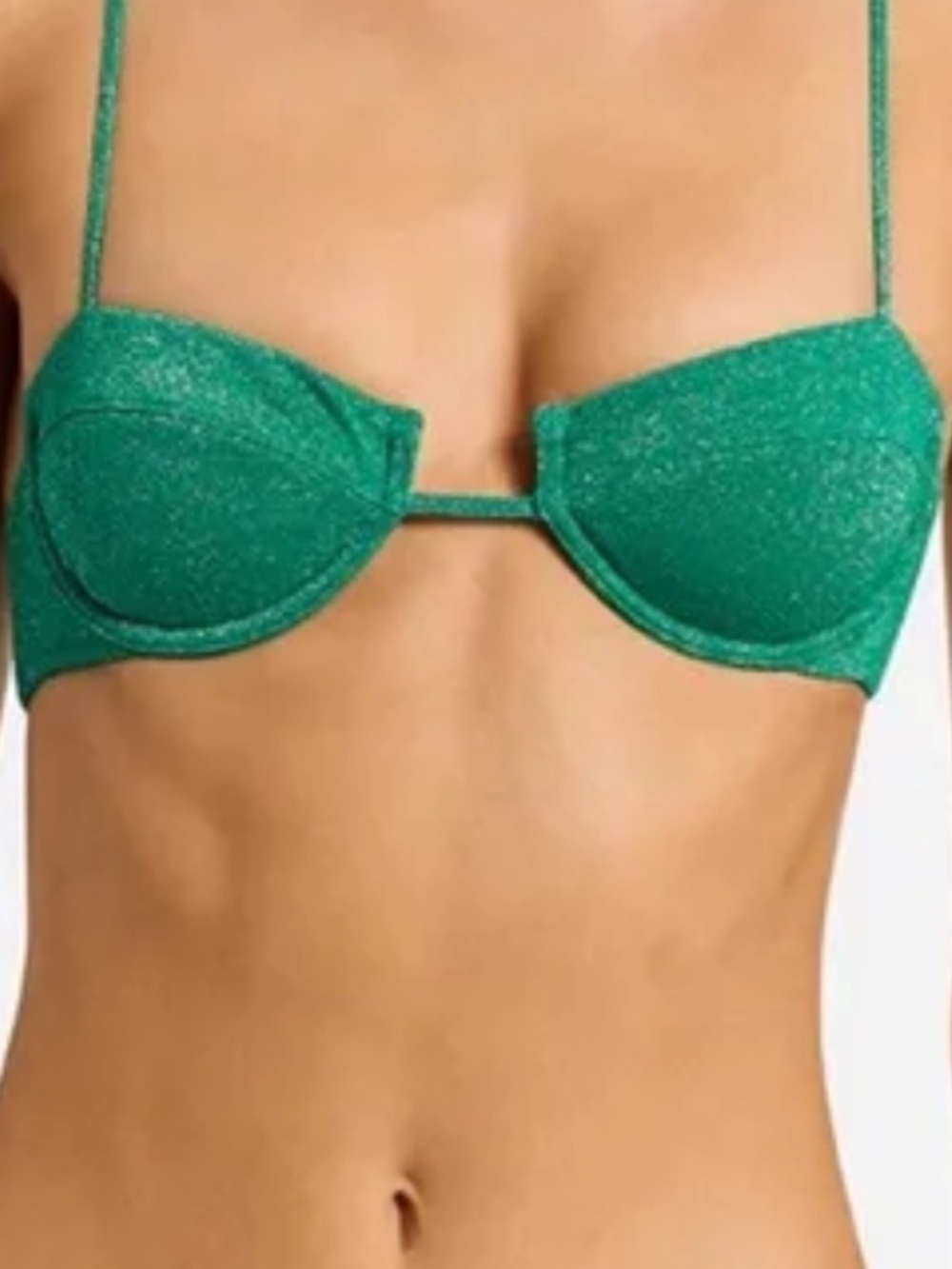 MALA JADED Sparkle Triangl bikini top